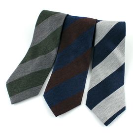 [MAESIO] KSK2578 Wool Silk Striped Necktie 8cm 3Color _ Men's Ties Formal Business, Ties for Men, Prom Wedding Party, All Made in Korea